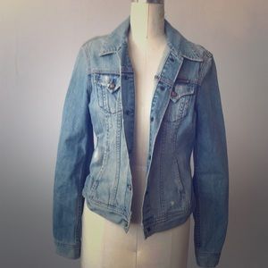 ‘Lucky Brand’ Distressed Jean jacket.